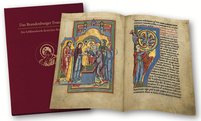 Brandenburg Gospel Lectionary, facsimile folder 