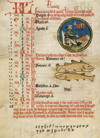 Medical-Astronomical Calendar, February