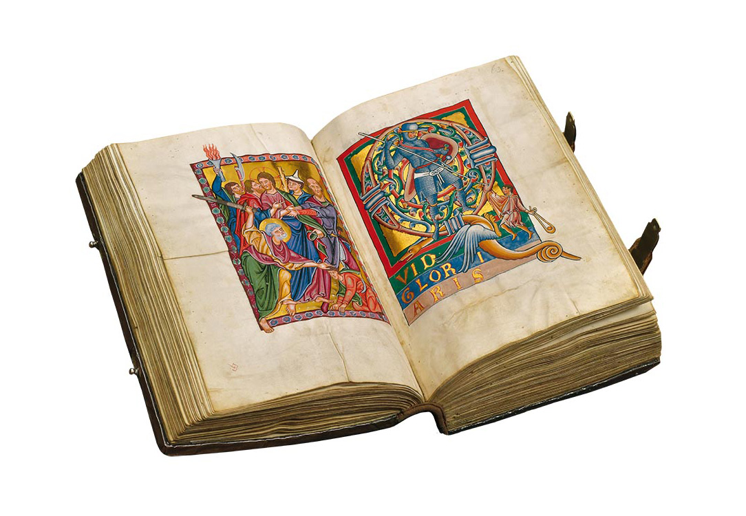 Bamberger Psalter, Faksimile-Edition, offener Band