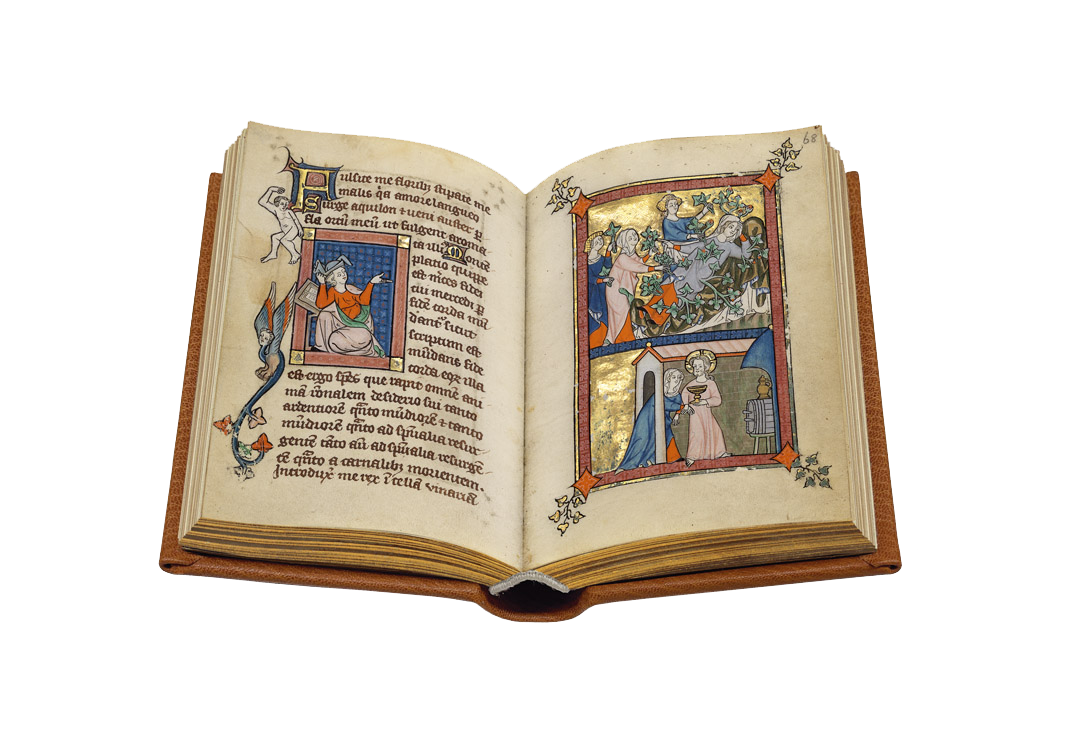 Die Rothschild-Canticles - Buch offen - Folio 67v-68r