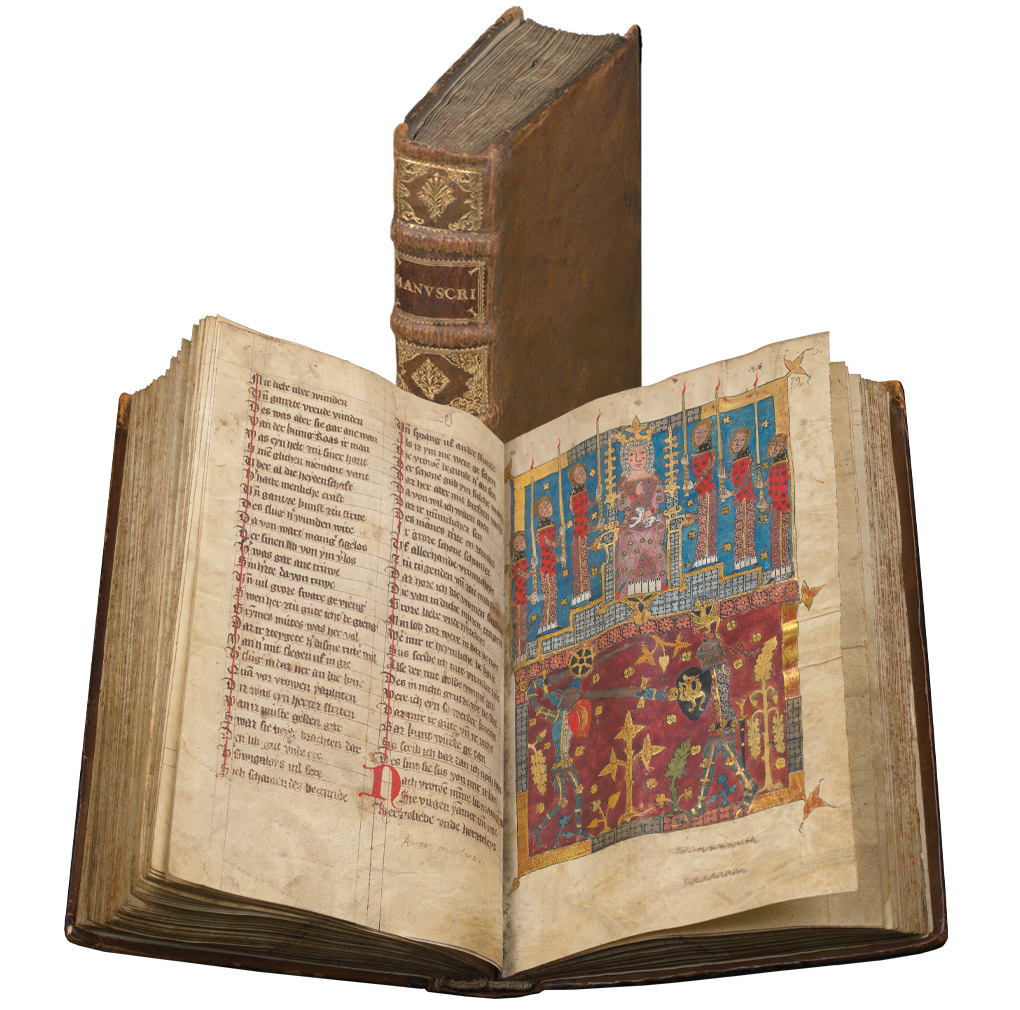 Goldener Psalter von St. Gallen, geschlossen und offen Goldener Psalter von St. Gallen, geschlossen und offen